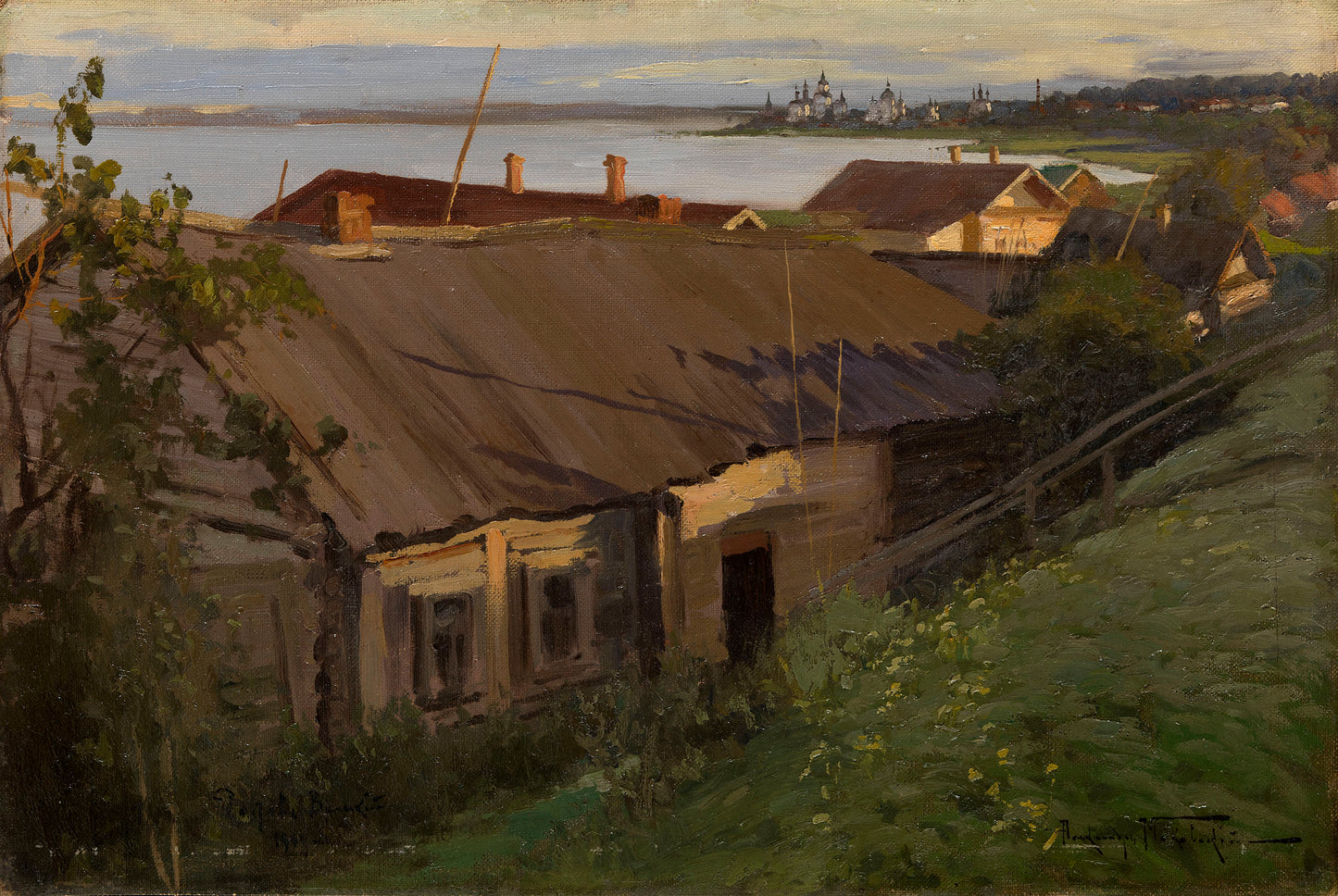 Evening in Rostov by Alexander Vladimirovich Makovsky,A3(16x12")Poster