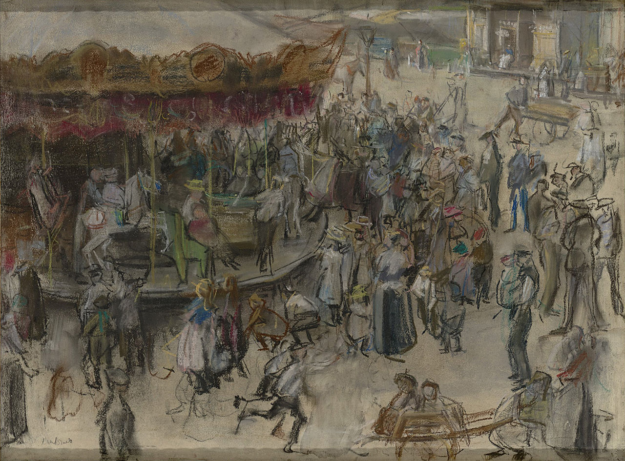 The Fair in Amsterdam by Isaac Israels,A3(16x12")Poster