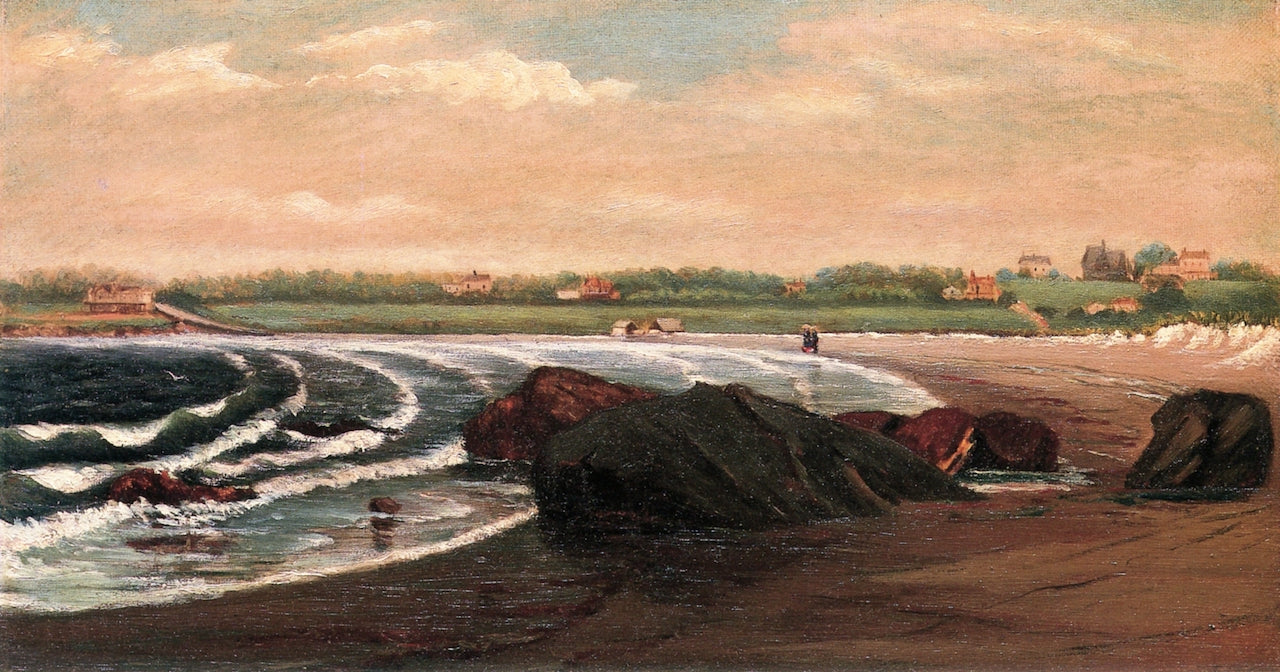 Rhode Island Seascape, vintage artwork by Edward Mitchell Bannister, 12x8" (A4) Poster