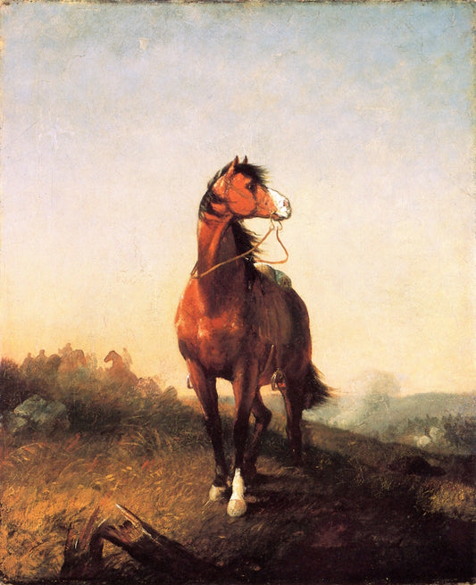 A Riderless War Horse, vintage artwork by William Rimmer, A3 (16x12") Poster Print