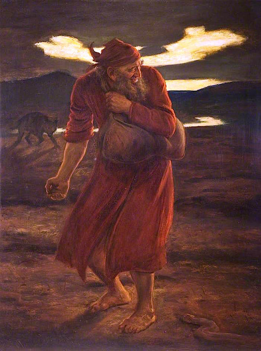 The Enemy Sowing Tares, vintage artwork by Sir John Everett Millais, 12x8" (A4) Poster