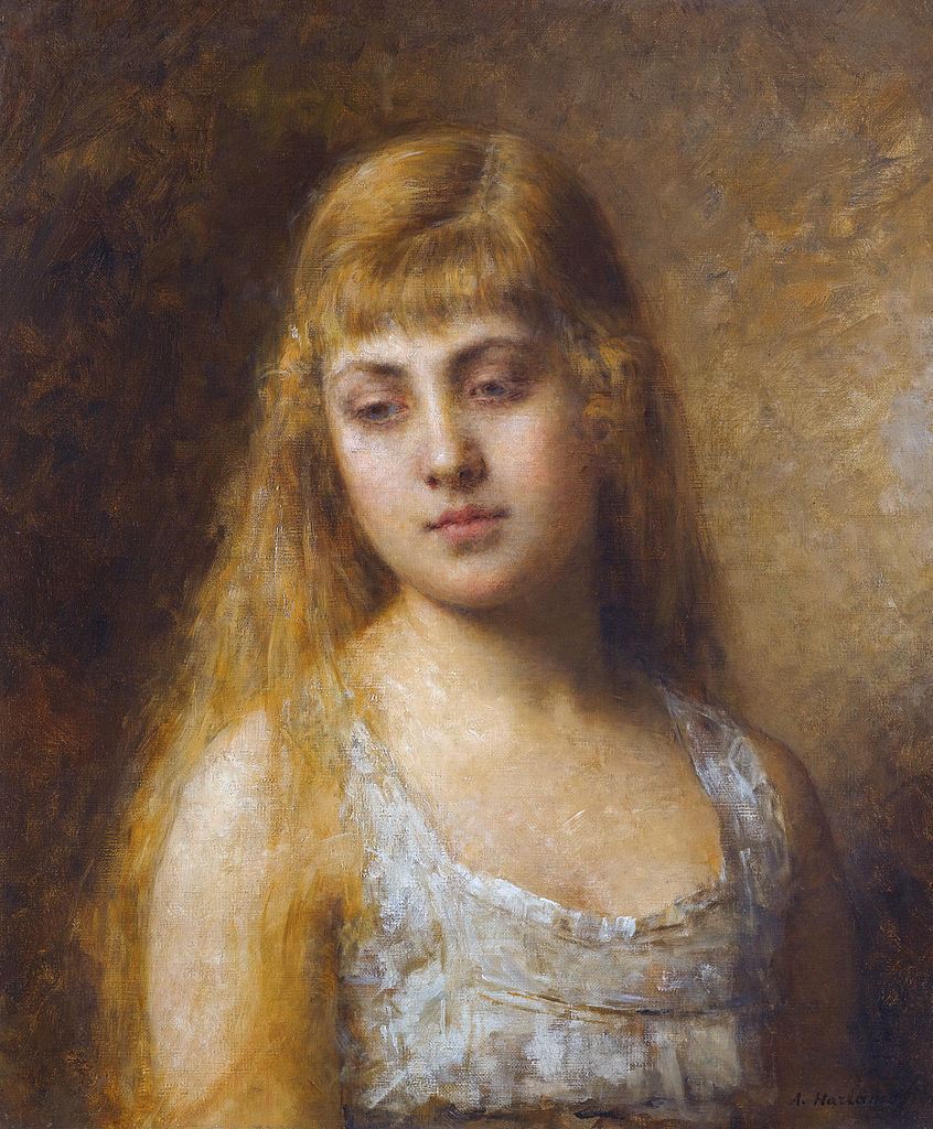 Felia Litvinne, vintage artwork by Alexei Harlamoff, 12x8" (A4) Poster