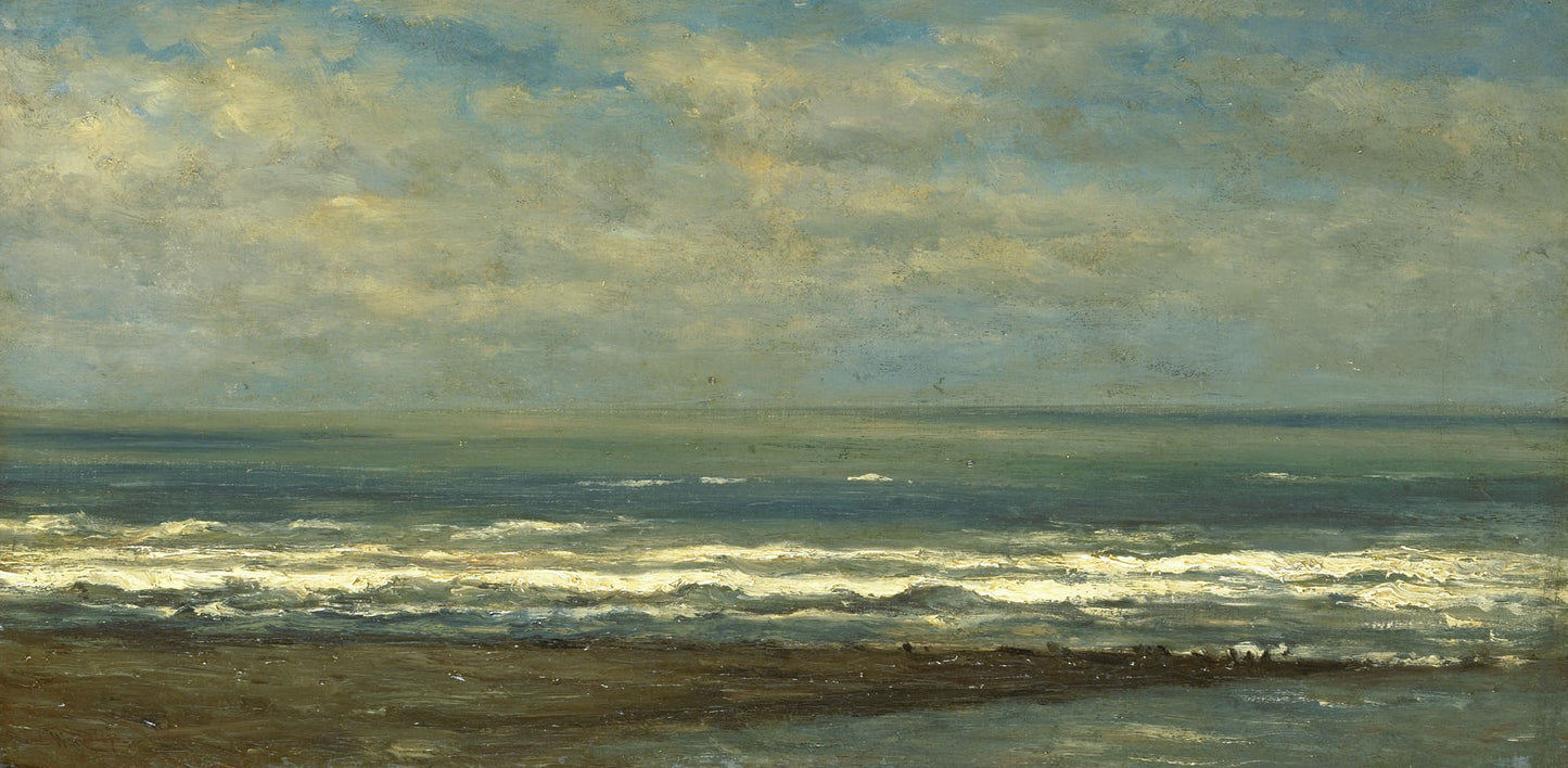 Seascape near Heijst, vintage artwork by Willem Roelofs, 12x8" (A4) Poster