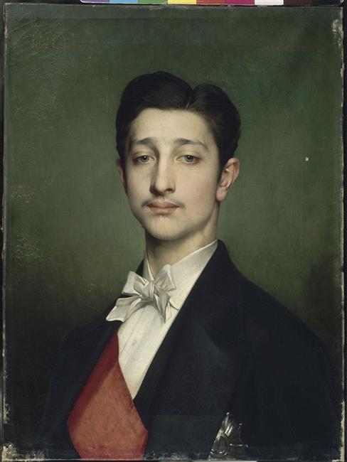 Eugene Louis Napoleon Bonaparte, vintage artwork by Jules Joseph Lefebvre, 12x8" (A4) Poster