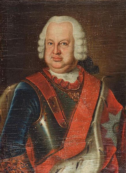 Portrait of Fritz Wildhagen, vintage artwork by Jakob Samuel Beck, 12x8" (A4) Poster