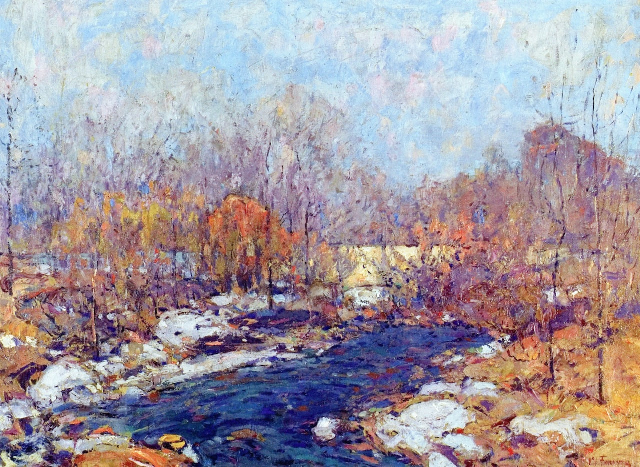 The Bridge, Garfield Park, Indianapolis by William Forsyth,A3(16x12")Poster