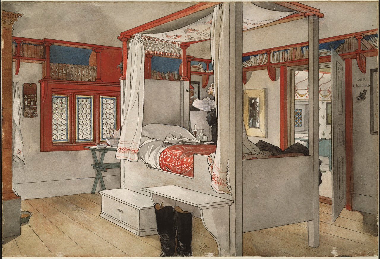 Daddy's Room by Carl Larsson,A3(16x12")Poster