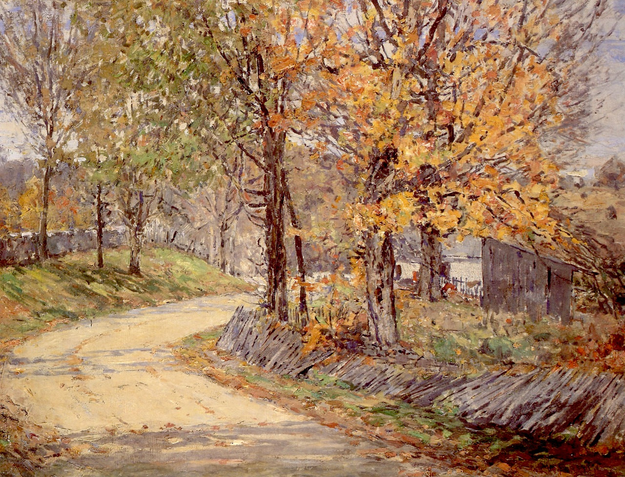 Autumn Roadside, Kentucky by William Forsyth,A3(16x12")Poster