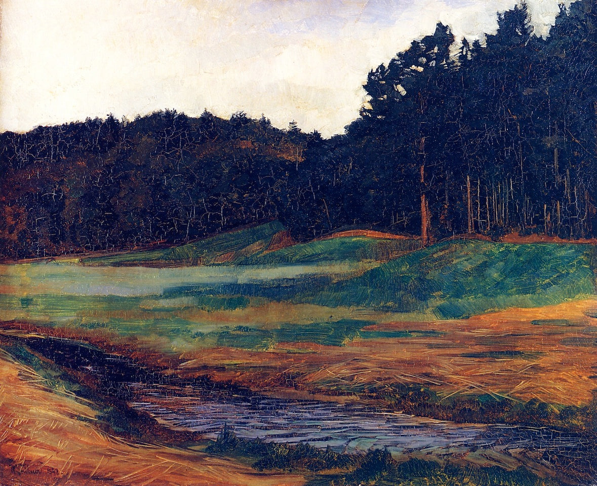 The Edge of the Woods at Obing by Wilhelm Trubner,A3(16x12")Poster