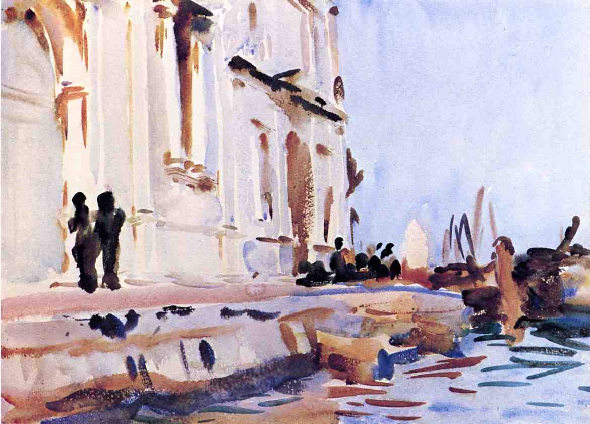 All' Ave Maria, vintage artwork by John Singer Sargent, 12x8" (A4) Poster