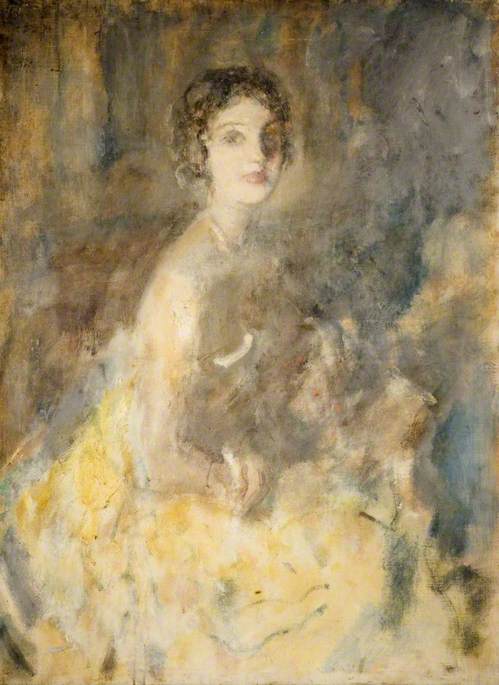 Mrs Richard Jessel, vintage artwork by Ambrose McEvoy, 12x8" (A4) Poster