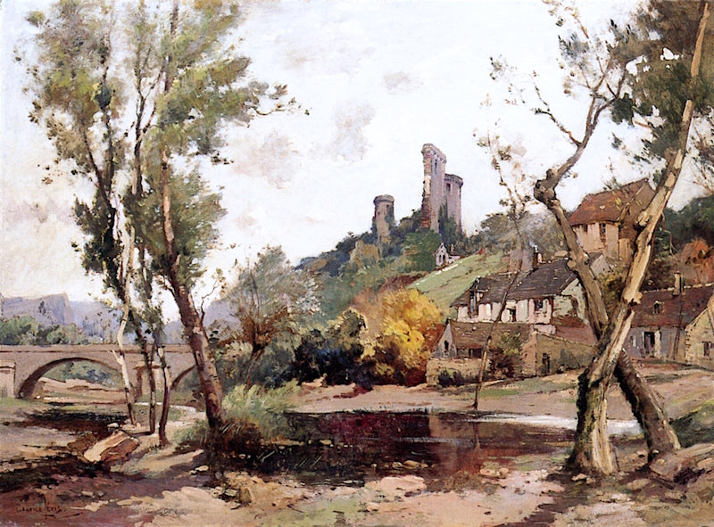 Low Water at Herisson by Maurice Levis,A3(16x12")Poster