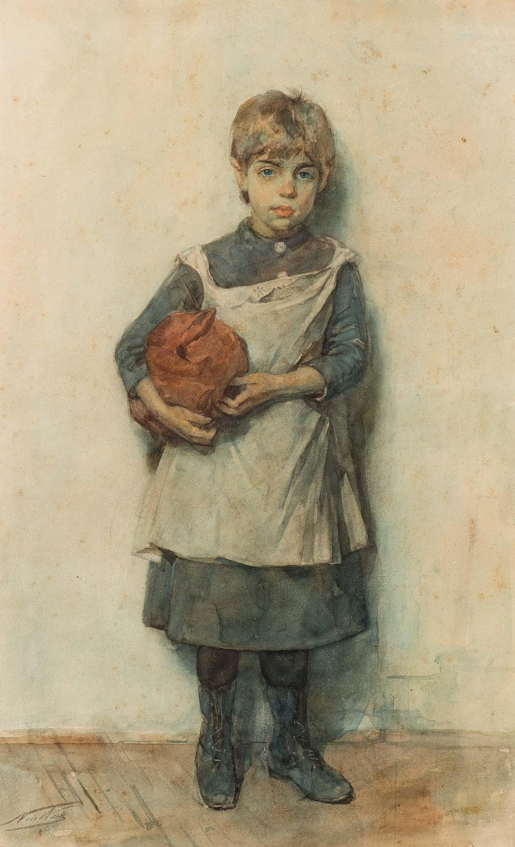 The Shy Child by Nicolaas van der Waay,A3(16x12")Poster