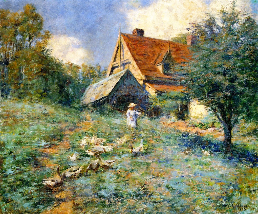The Mountain Cottage, vintage artwork by Frederick McCubbin, 12x8" (A4) Poster