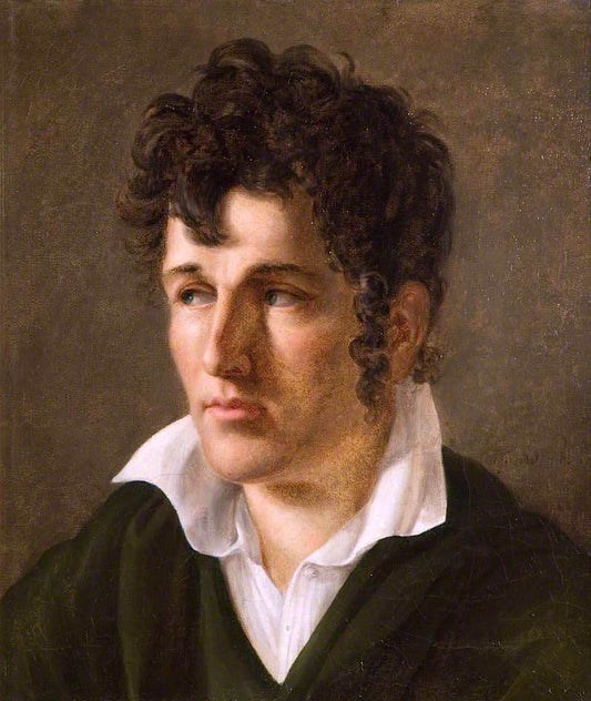 François-Rene de Chateaubriand, vintage artwork by Anne-Louis Girodet de Roussy-Trioson, 12x8" (A4) Poster