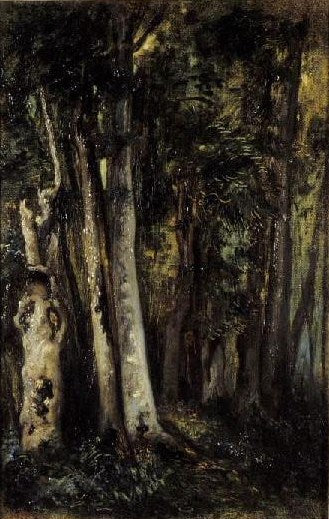Forest of Fontainbleau, vintage artwork by Alexandre-Gabriel Decamps, A3 (16x12") Poster Print