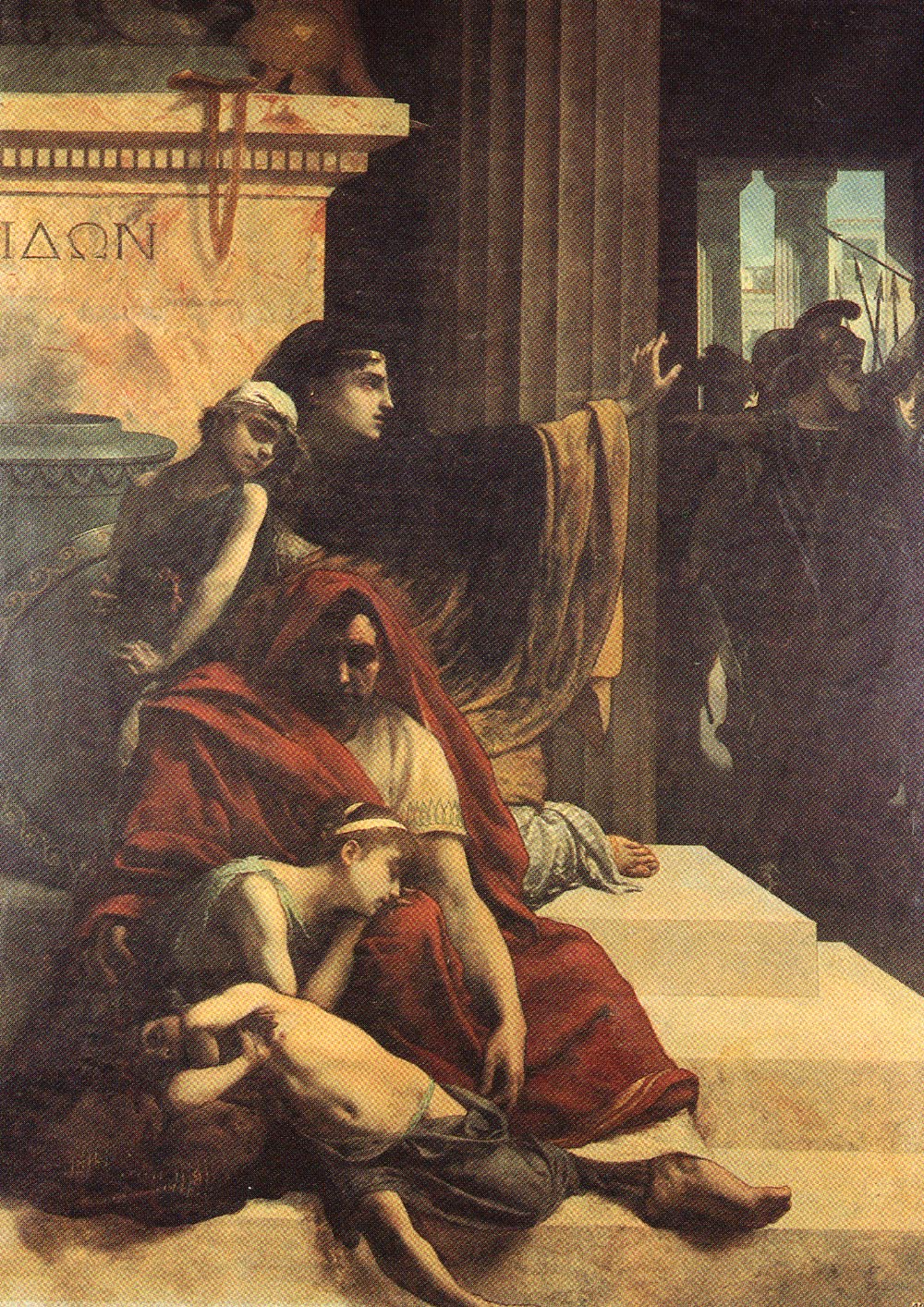 Chalonidas' Last Appeal, vintage artwork by Camille-Felix Bellanger, 12x8" (A4) Poster