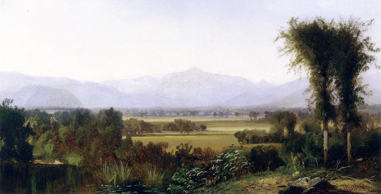 Mount Washington from Sunset Hill, vintage artwork by Harrison Bird Brown, 12x8" (A4) Poster