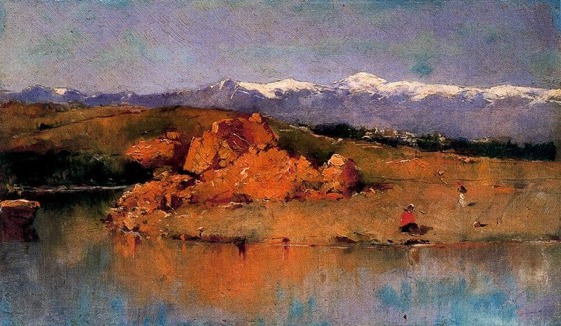 r and the Guadarrama mountain range by Casimiro Sainz y Saiz,A3(16x12")Poster