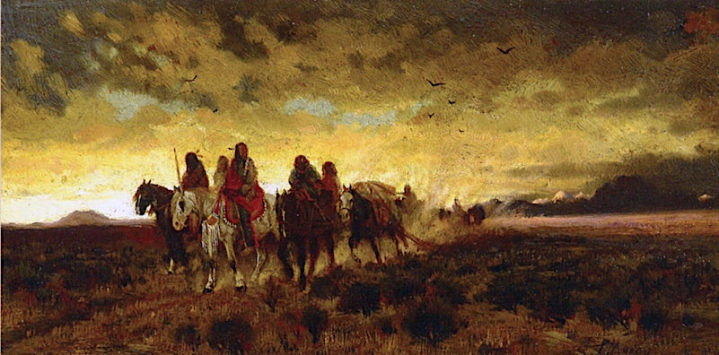 Going to the Hunt, vintage artwork by Peter Moran, 12x8" (A4) Poster