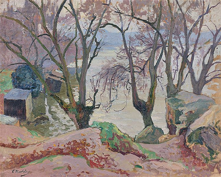 The Flood of the Erdre by Paul Madeline,A3(16x12")Poster