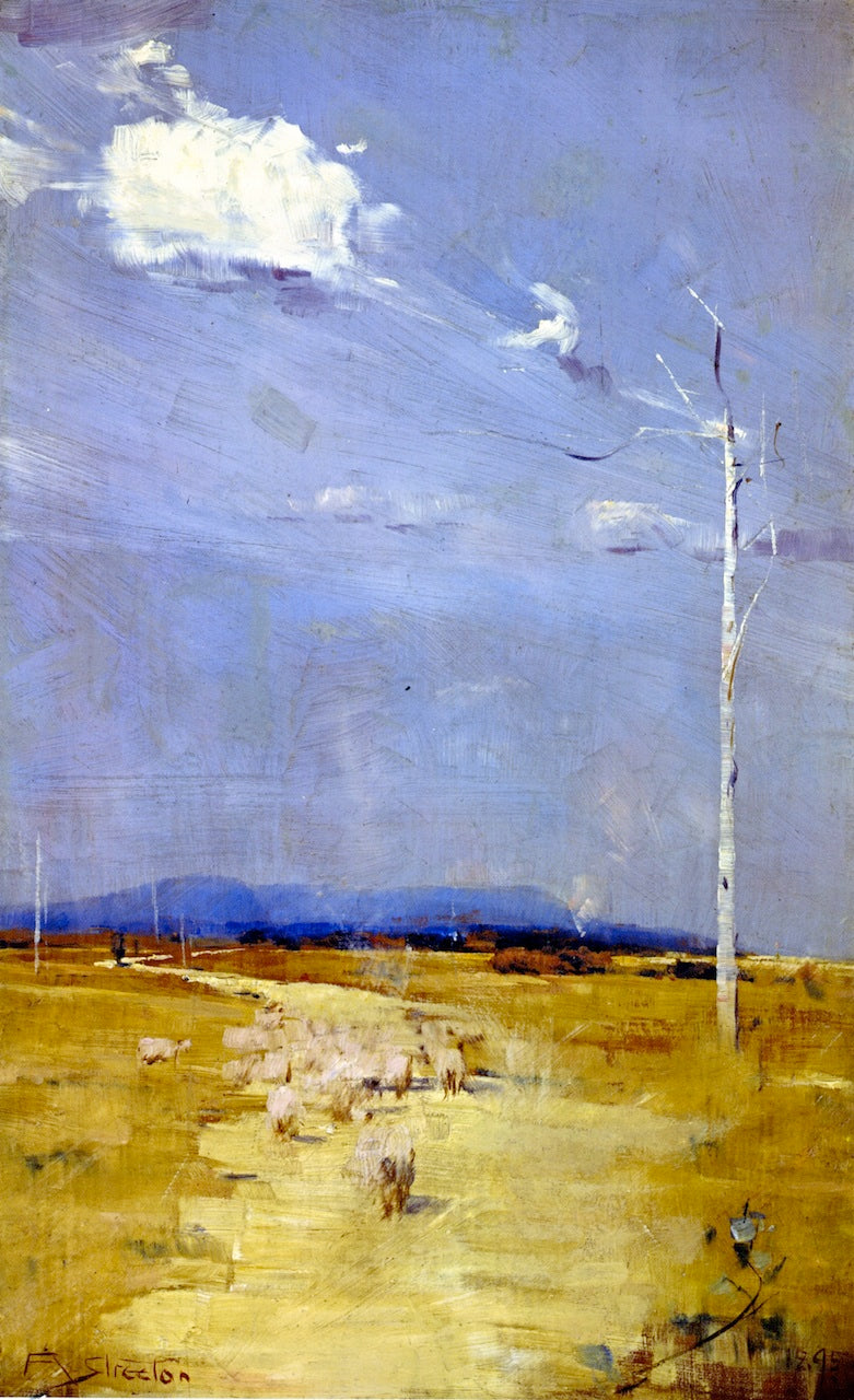 Oncoming Storm, vintage artwork by Sir Arthur Streeton, 12x8" (A4) Poster
