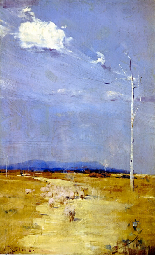 Oncoming Storm, vintage artwork by Sir Arthur Streeton, 12x8" (A4) Poster