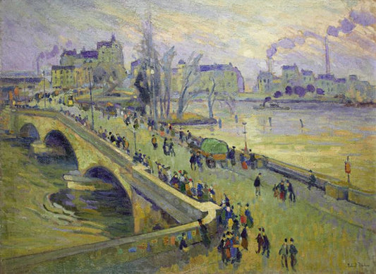The Corneille Bridge, Rouen by Robert Antoine Pinchon,16x12(A3) Poster