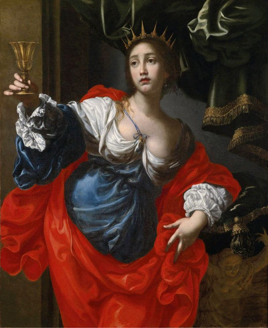 Sophonisba, vintage artwork by Cesare Dandini, 12x8" (A4) Poster