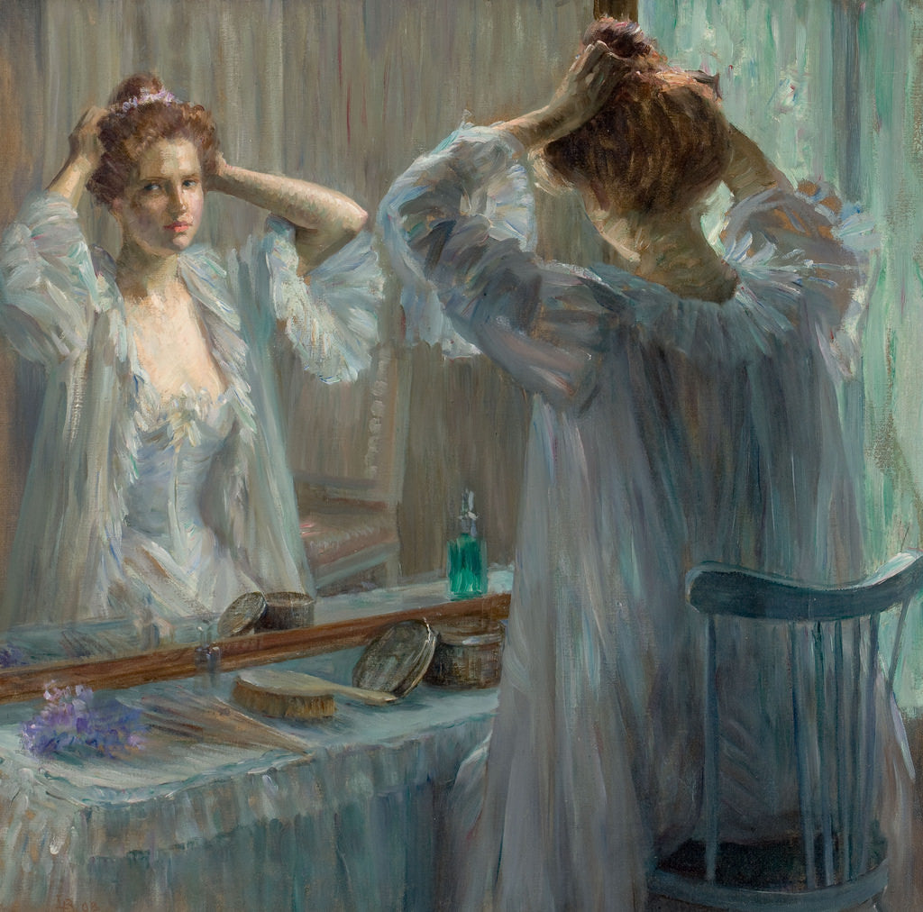 La Toilette, vintage artwork by Marie Louise Catherine Breslau, 12x8" (A4) Poster
