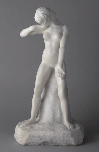 Fauness debout, vintage artwork by Auguste Rodin, 12x8" (A4) Poster