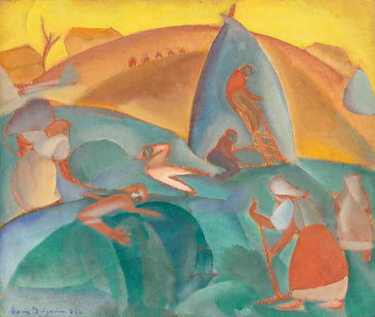 Harvest, Russia by Boris Grigoriev,16x12(A3) Poster
