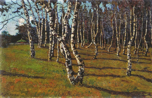 In the Country, vintage artwork by Konstantin Gorbatov, 12x8" (A4) Poster