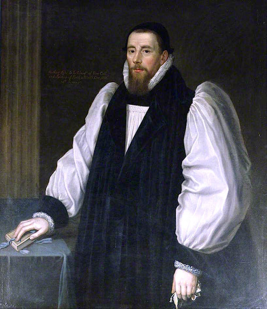 Arthur Lake, Bishop of Bath and Wells, vintage artwork by Richard Greenbury, 12x8" (A4) Poster