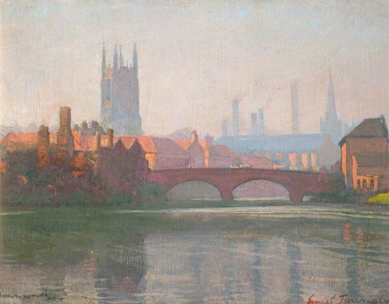 Second Exeter Bridge, Derby by Ernest Townsend,16x12(A3) Poster