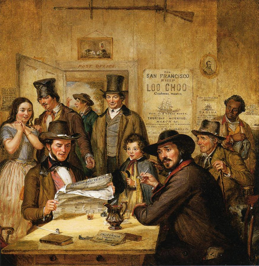 California News, vintage artwork by William Sidney Mount, A3 (16x12") Poster Print