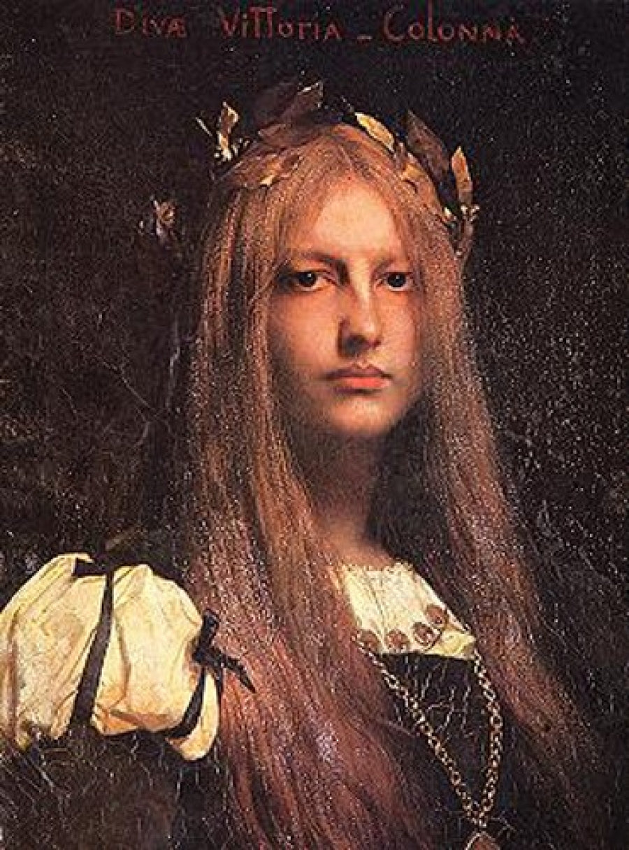 Diva Vittoria Colonna, vintage artwork by Jules Joseph Lefebvre, 12x8" (A4) Poster