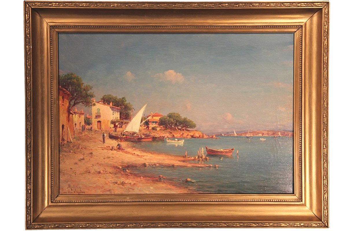 The Hyeres Islands by Henry Malfroy-Savigny,16x12(A3) Poster