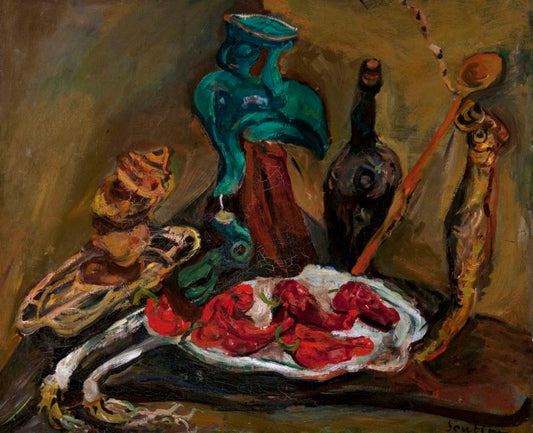 Fish, Peppers, Onions by Chaim Soutine,16x12(A3) Poster