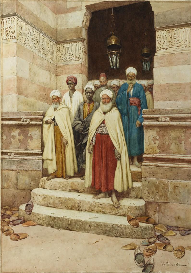 Leaving Prayers, vintage artwork by Enrico Tarenghi, 12x8" (A4) Poster