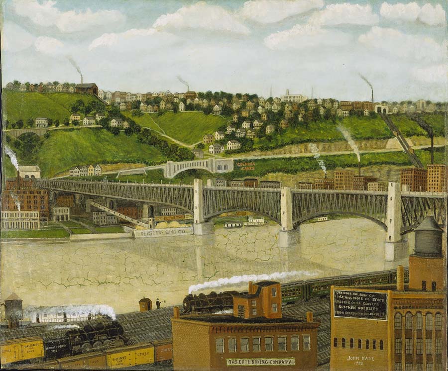 Liberty Bridge, Pittsburgh by John Kane,A3(16x12")Poster