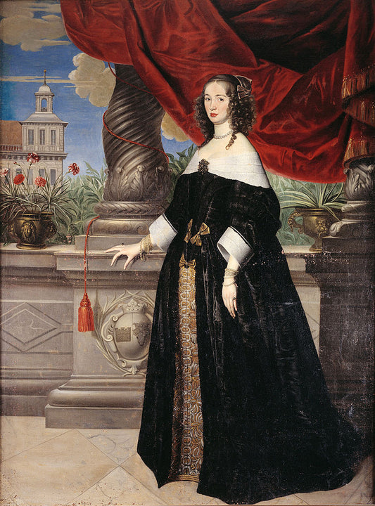 Anna Margareta von Haugwitz, vintage artwork by Anselm van Hulle, 12x8" (A4) Poster