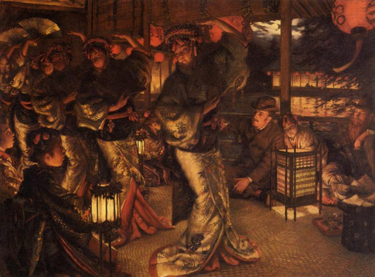 The Prodigal Son in Modern Life: in Foreign Climes, vintage artwork by James Tissot, 12x8" (A4) Poster