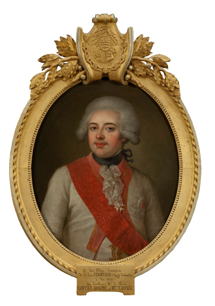 Ferdinand, Duke of Wurttemberg, vintage artwork by Ulrika Fredrica Pasch, 12x8" (A4) Poster