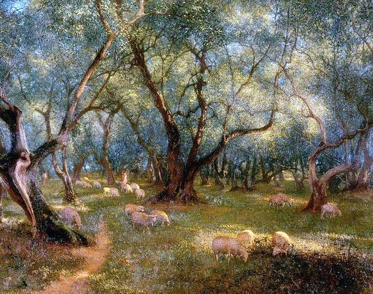 Olives of St Rocco, vintage artwork by Thomas Bowman Garvie, 12x8" (A4) Poster