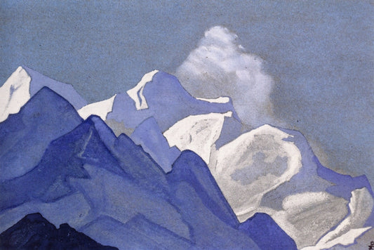 Foothills of Kanchenjunga, vintage artwork by Nicholas Roerich, 12x8" (A4) Poster