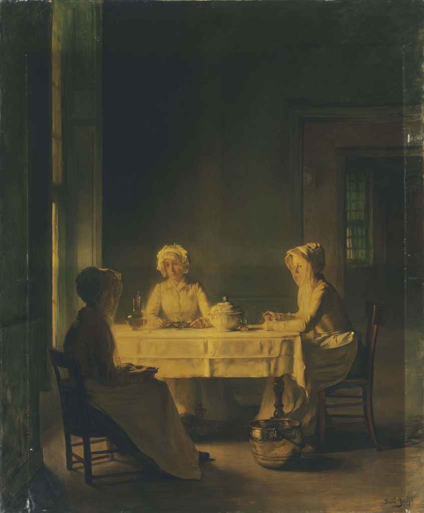 Servants Lunching by Claude Joseph Bail,A3(16x12")Poster