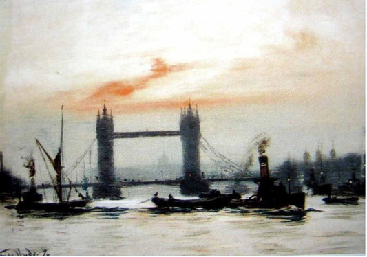 Below South Bridge by George Hyde Pownall,16x12(A3) Poster