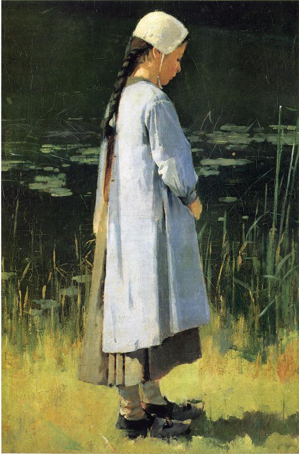 Angelus by Theodore Robinson,A3(16x12")Poster