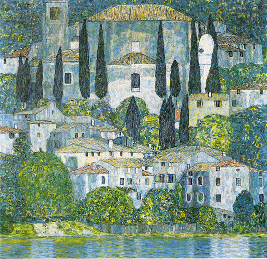Church in Cassone by Gustav Klimt,A3(16x12")Poster